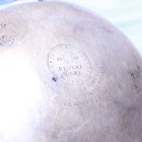Revere Ware 1801 Copper Bottom 8 Inch Frypan With Lid - Riverside, CAL - Picture 8 of 15